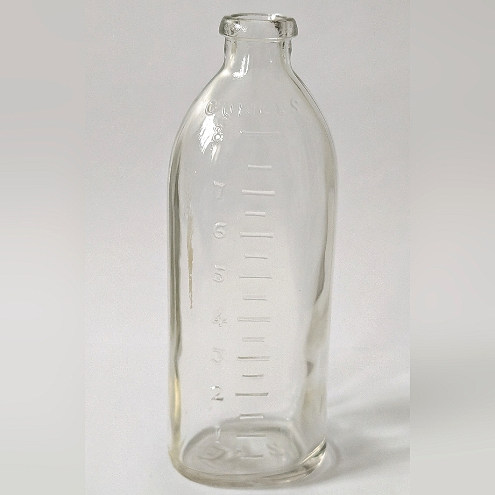 3x$30- Vintage Dominion Glass baby bottle
